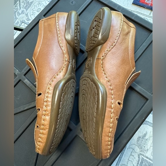 Mephisto Brown Leather Slip-On Loafers Size 10 Cool Air - Picture 2 of 9